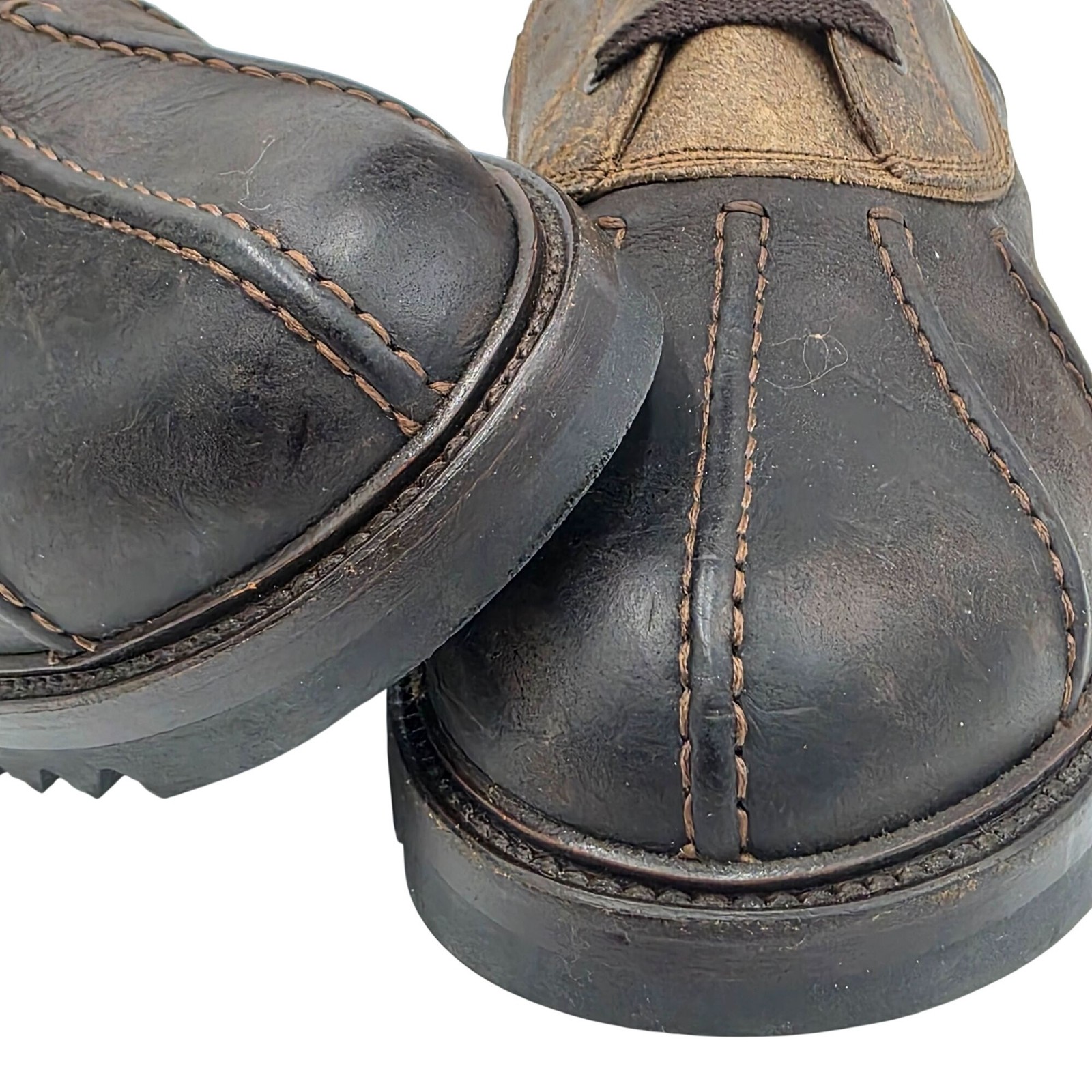 Cesare Paciotti Italy Mens Size 8UK 9US Brown Leather Laced up Tall Combat Boots