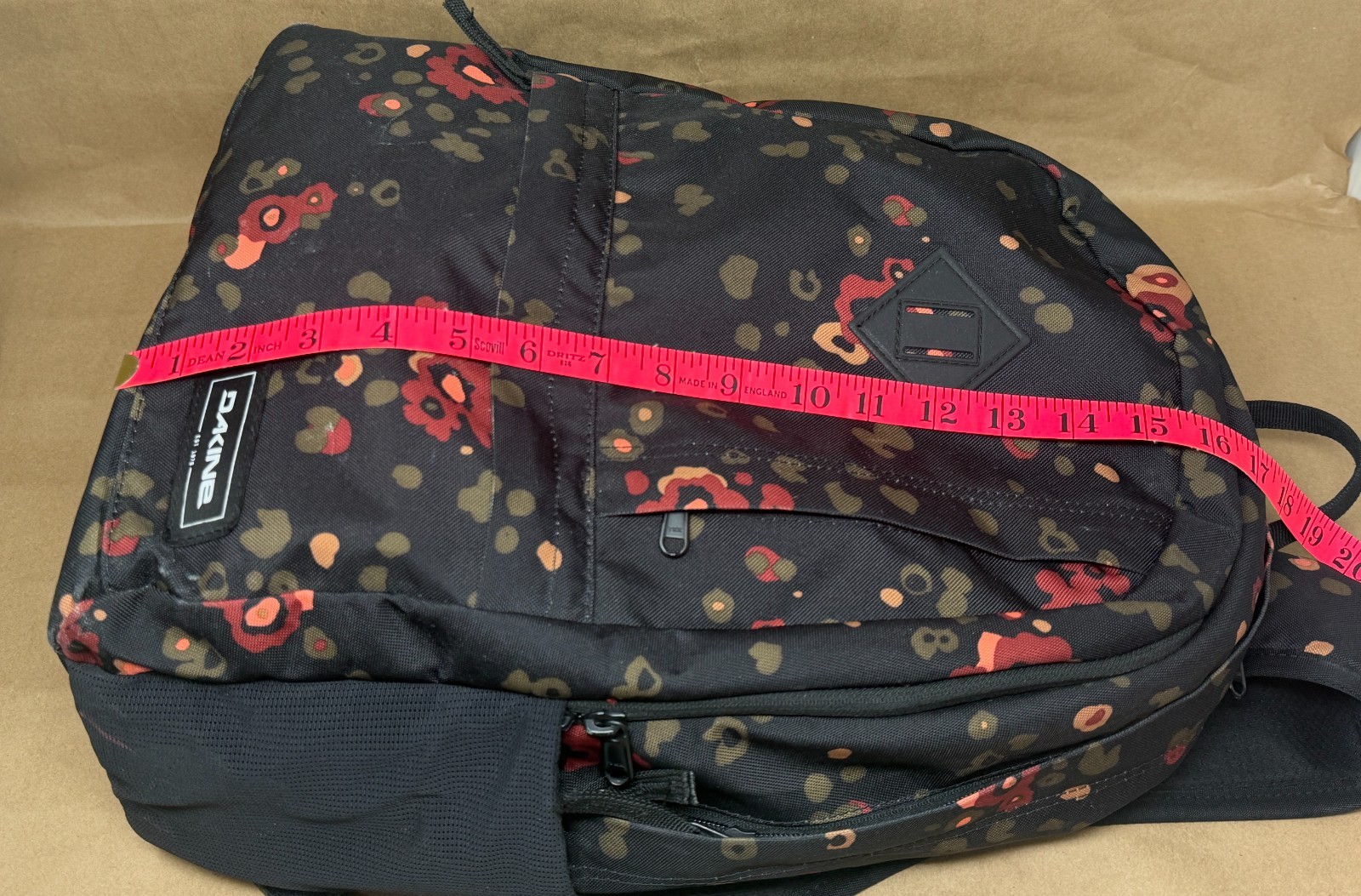 Dakine Essentials 22L Backpack Begonia Floral Print Laptop Bag School Daypack 21