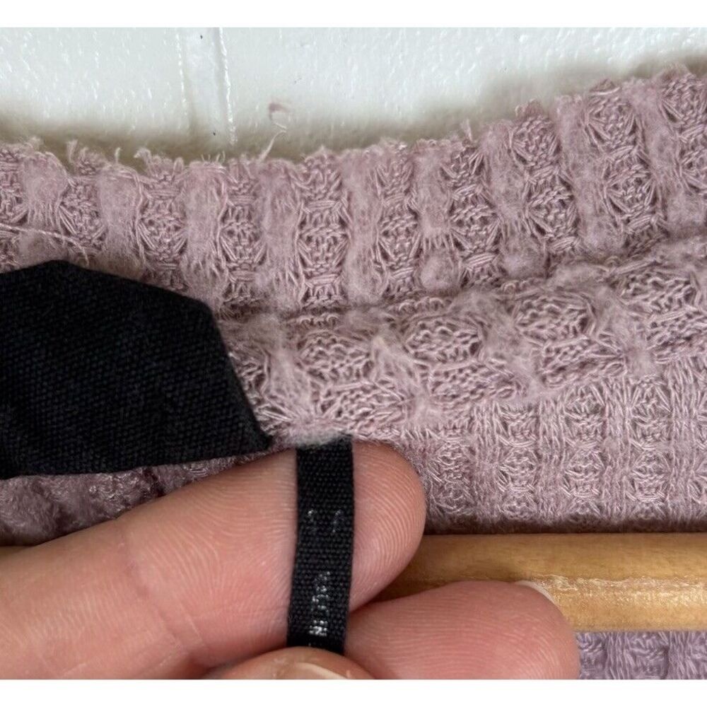 Urban Outfitters Out From Under Small Jojo Waffle Knit Top Tie Front Oversized