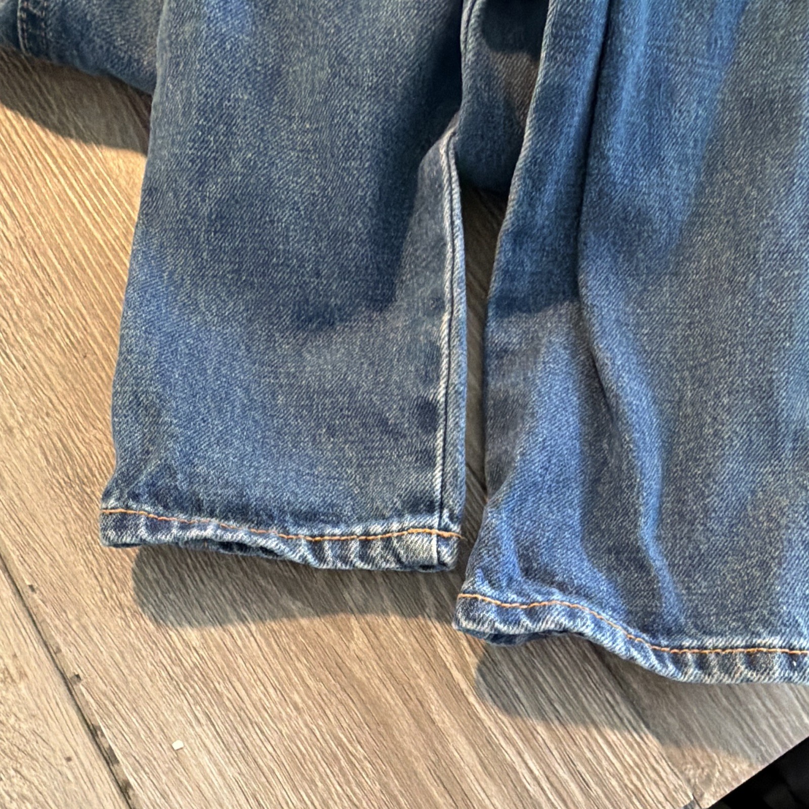 Old Navy Blue Denim Overall One-Piece 5T Sleeveless Square Neck Pockets Button
