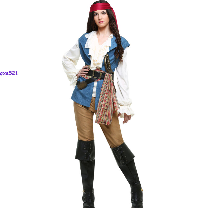 Pirates of the Caribbean sailor cosplay Costumes Halloween game clothing uniform