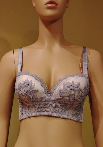 NWT AI Girl Women’s Purple Floral Lace Normal Strap Bra Size: 34A