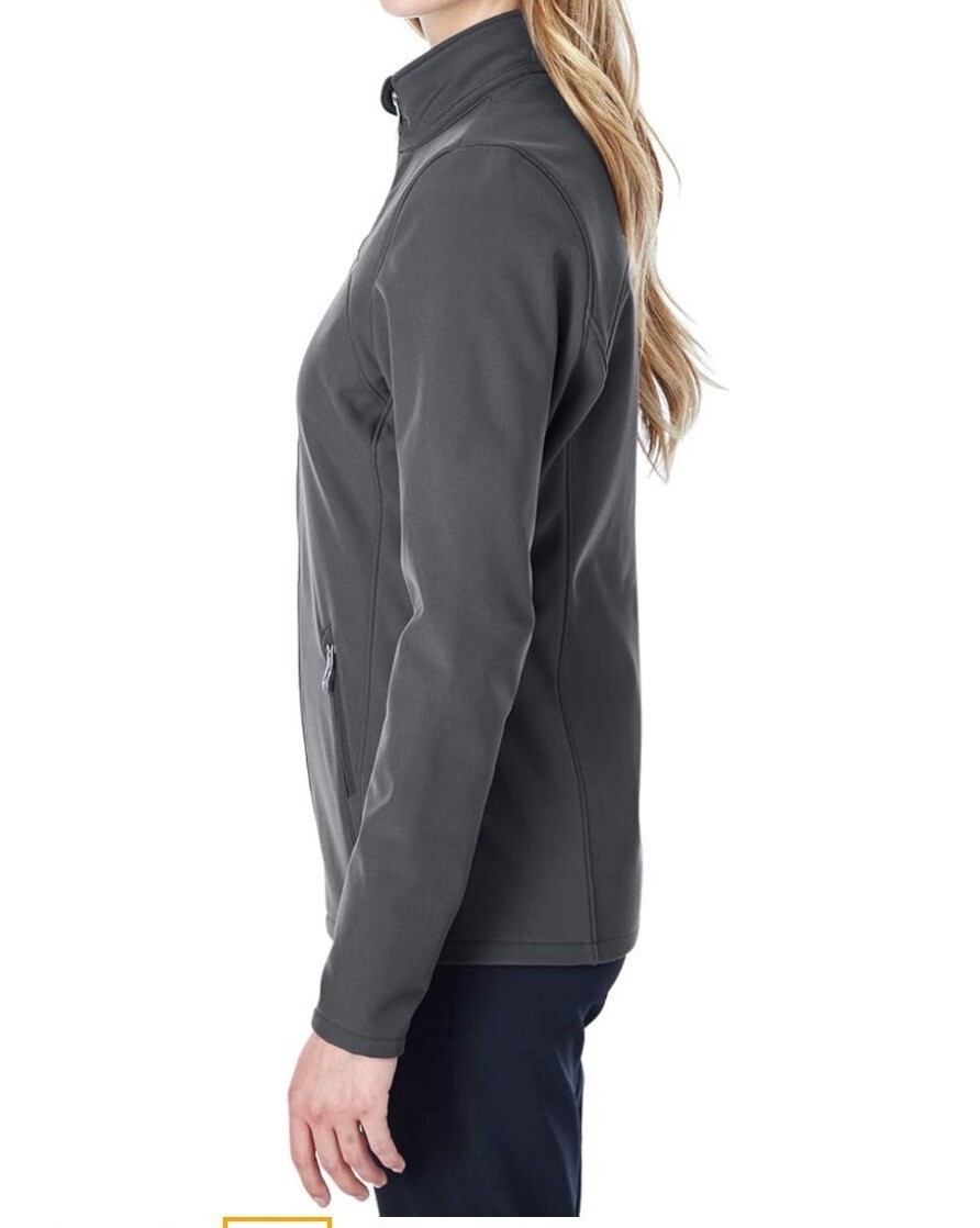 Spyder Transport Polar Gray Waterproof Softshell Zip Up Jacket Medium Pockets