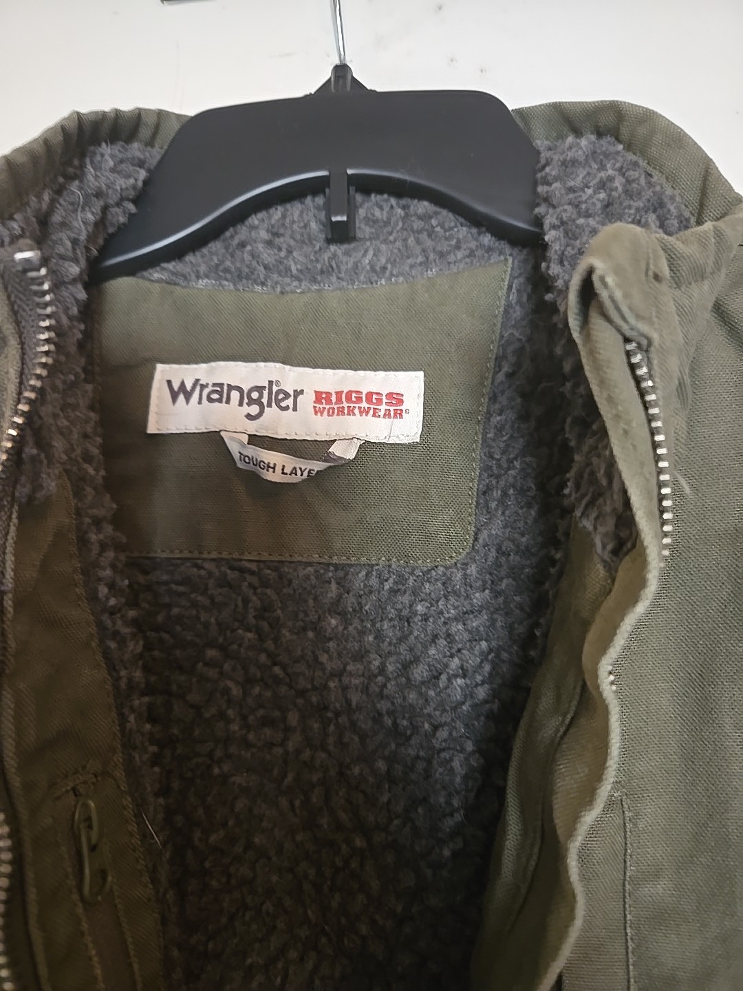 Wrangler Riggs Workwear Unisex Size Large Work Jacket Forest Green