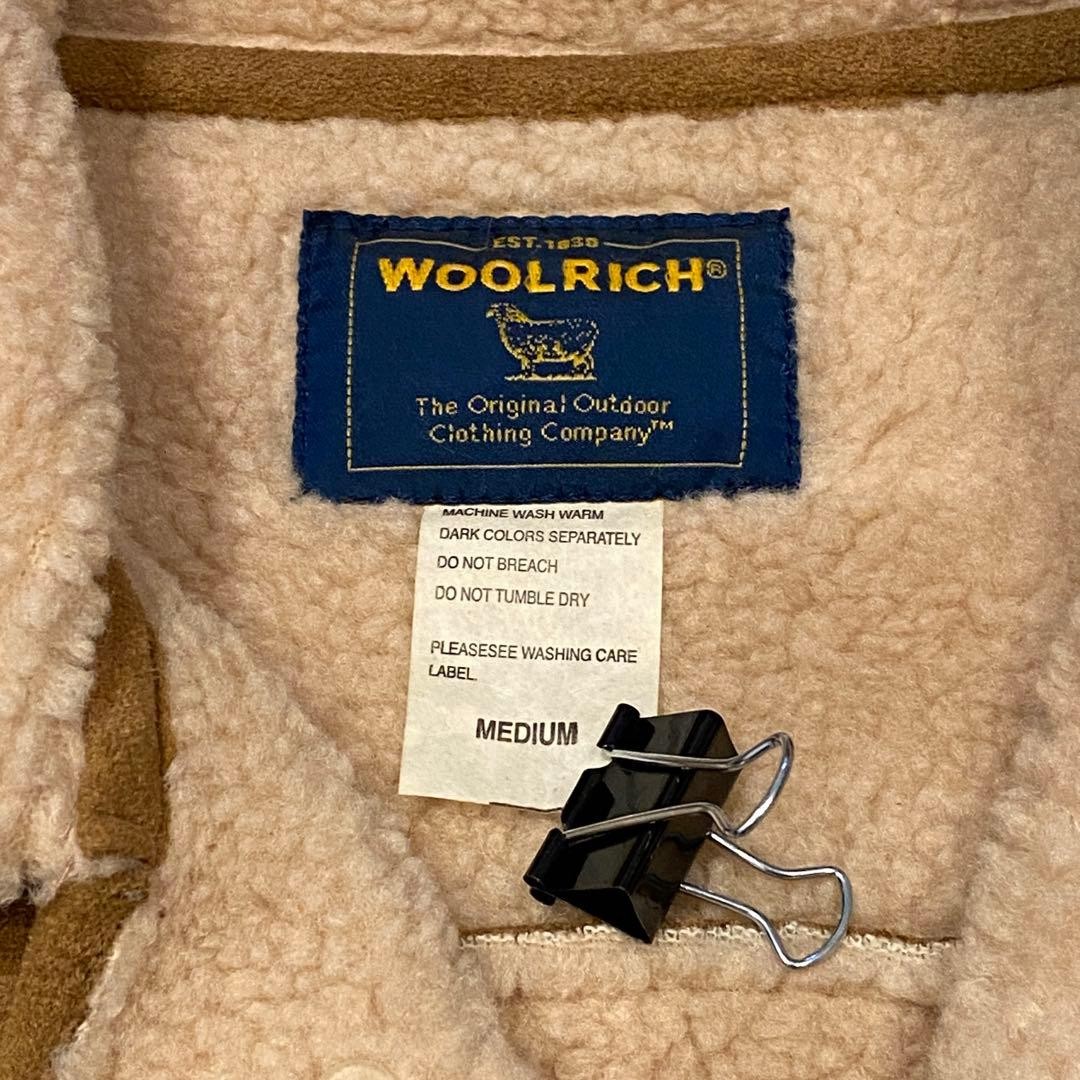 Authentic Woolrich Suede Brown Coat Pre Owned New Condition Japan
