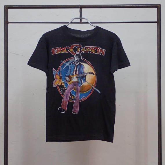 70s Eric Clapton 1979 Tour Tee Vintage Clothing Rock T-shirt DT920