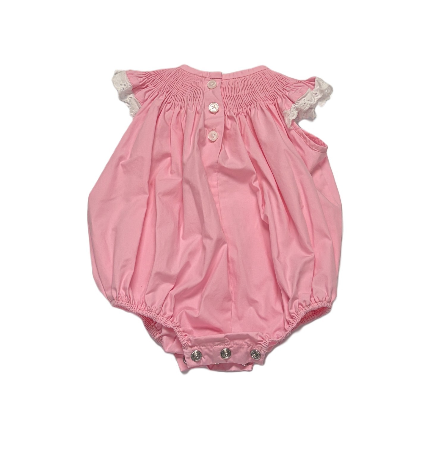 Beaufort Bonnet Company Pink Smocked Bubble Romper 0-6M Baby Girl Floral