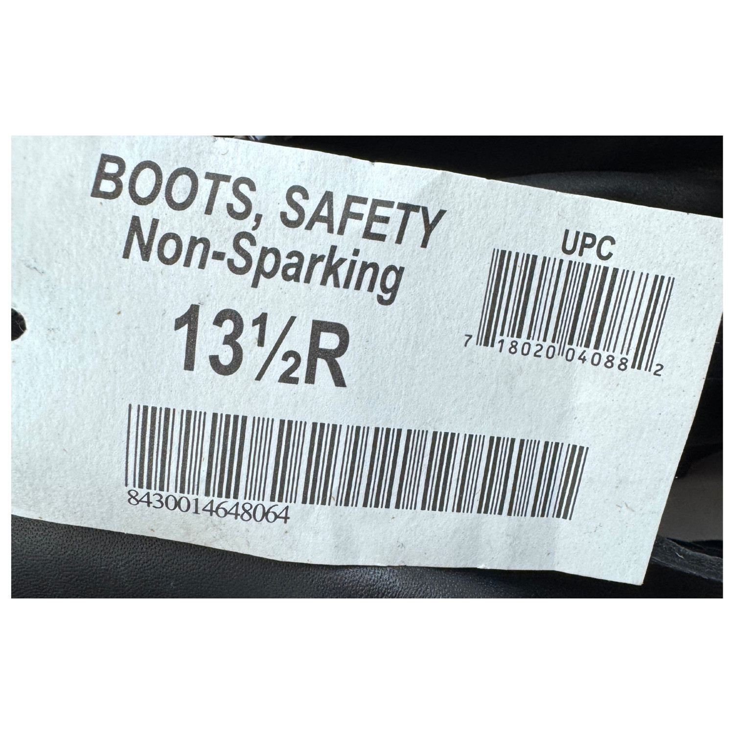 New Addison Shoe Company Non Sparking Safety Boots (Steel Toe) *mocinc.1982*