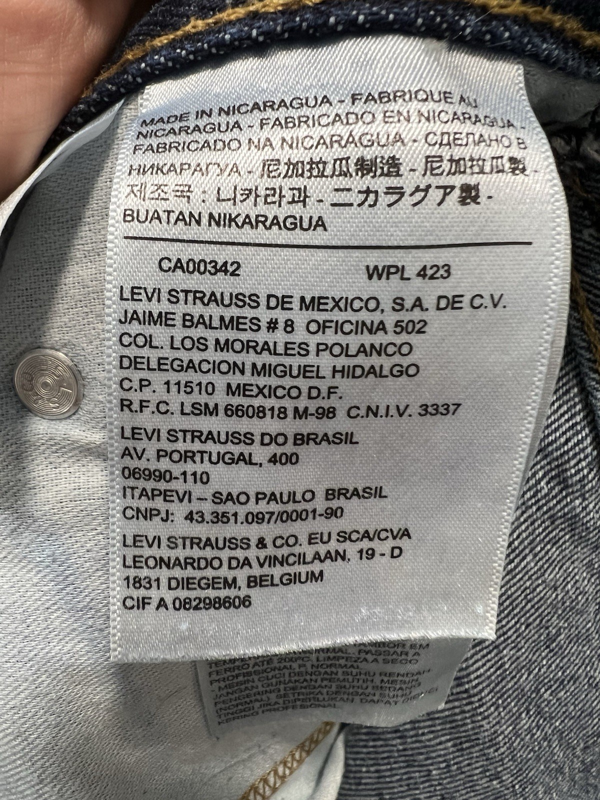 Levi’s 505 Series Men’s Blue Denim Straight Fit Mid Rise Jeans Dark Wash 30×26