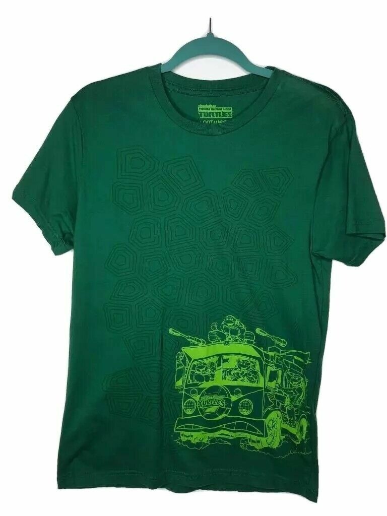 Teenage Mutant Ninja Turtles Nickelodeon Mens Loot Crate Graphic T-Shirt Green M