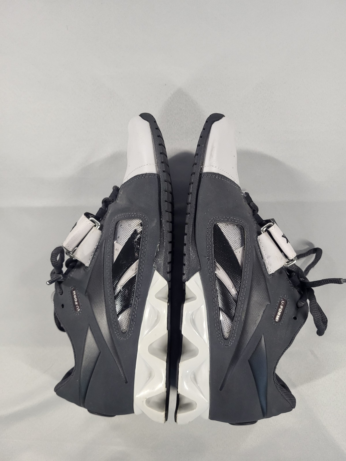 Reebok CrossFit Lifter U-Form Men’s Weightlifting Shoes Grey White J99808 Size 8