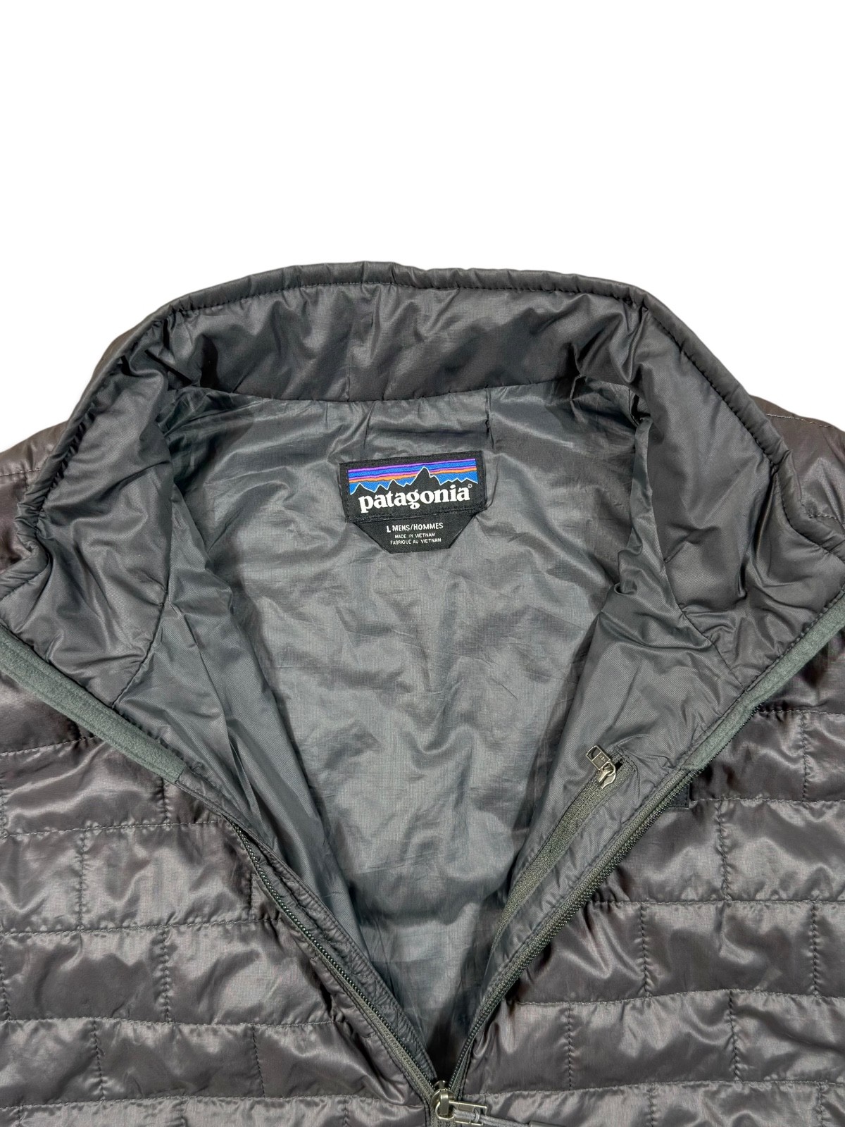 Patagonia Nano Puff Vest Men’s Size L Gray