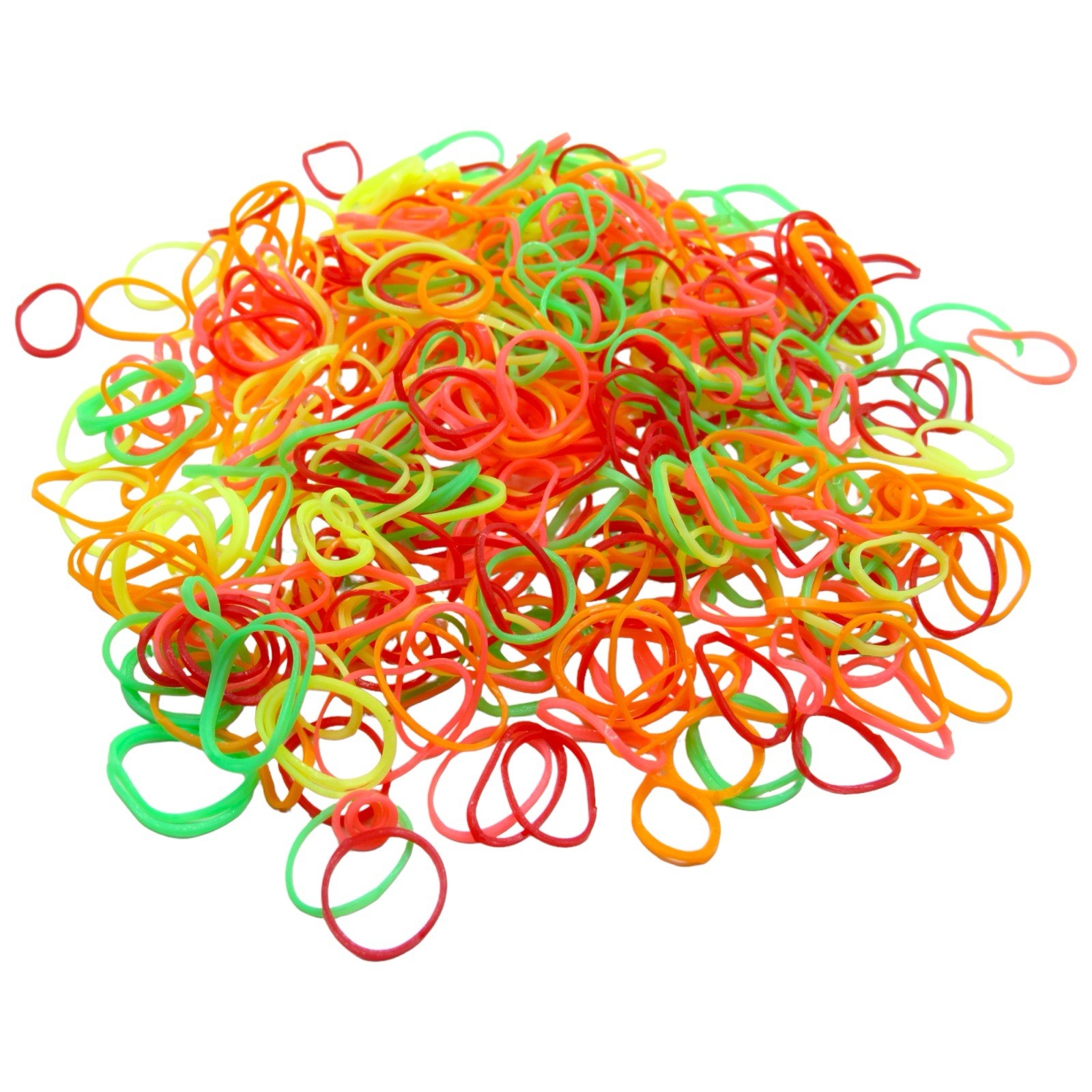 3PCS Multicolor TPU Hair Ties Elastic Ponytail Holders Girls Hair Bands