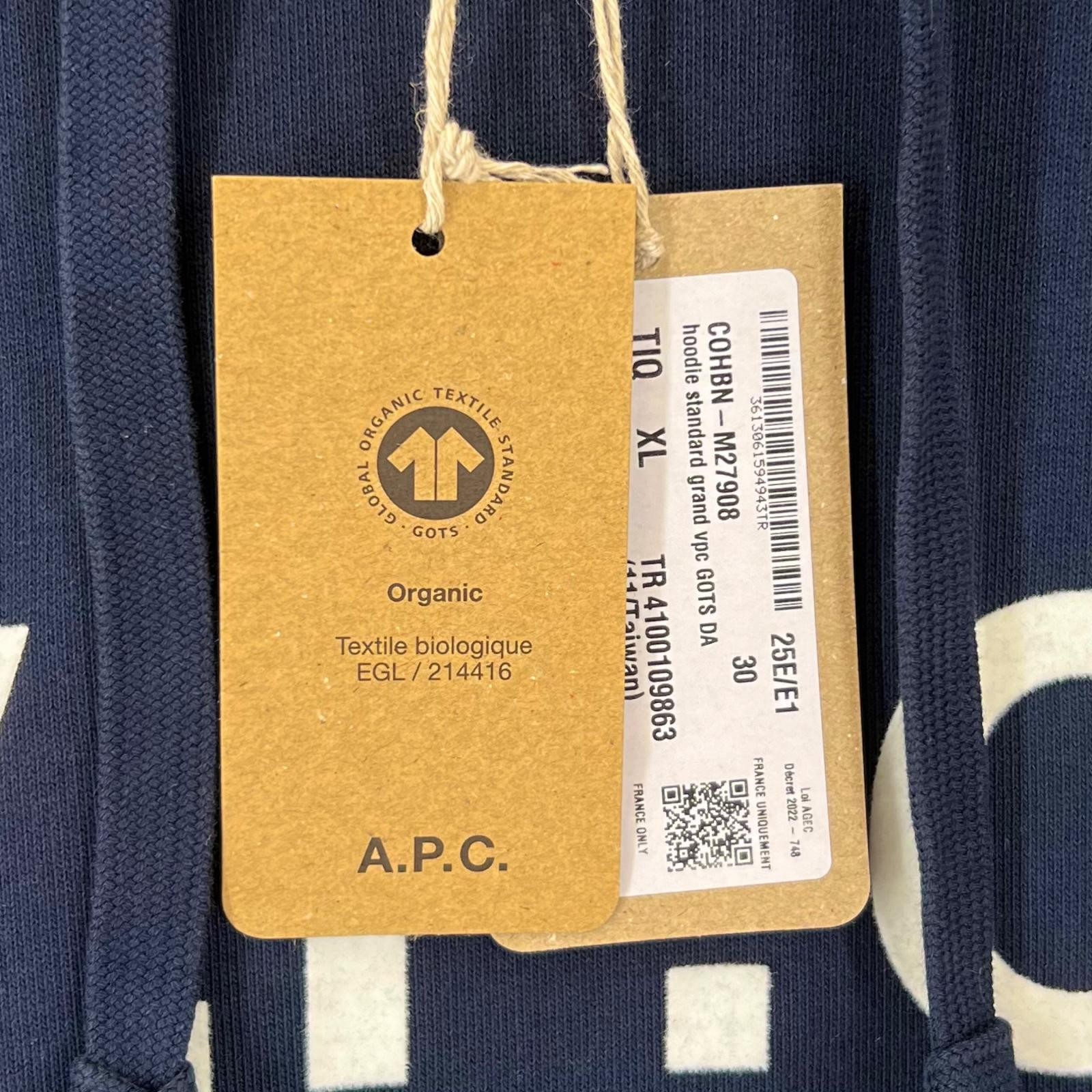 A.P.C. Standard Grand VPC Plain Parker Navy mens XL【used】