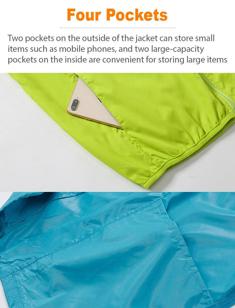 Waterproof Hiking Jacket Men Women Outdoor Windbreaker Rain Coat