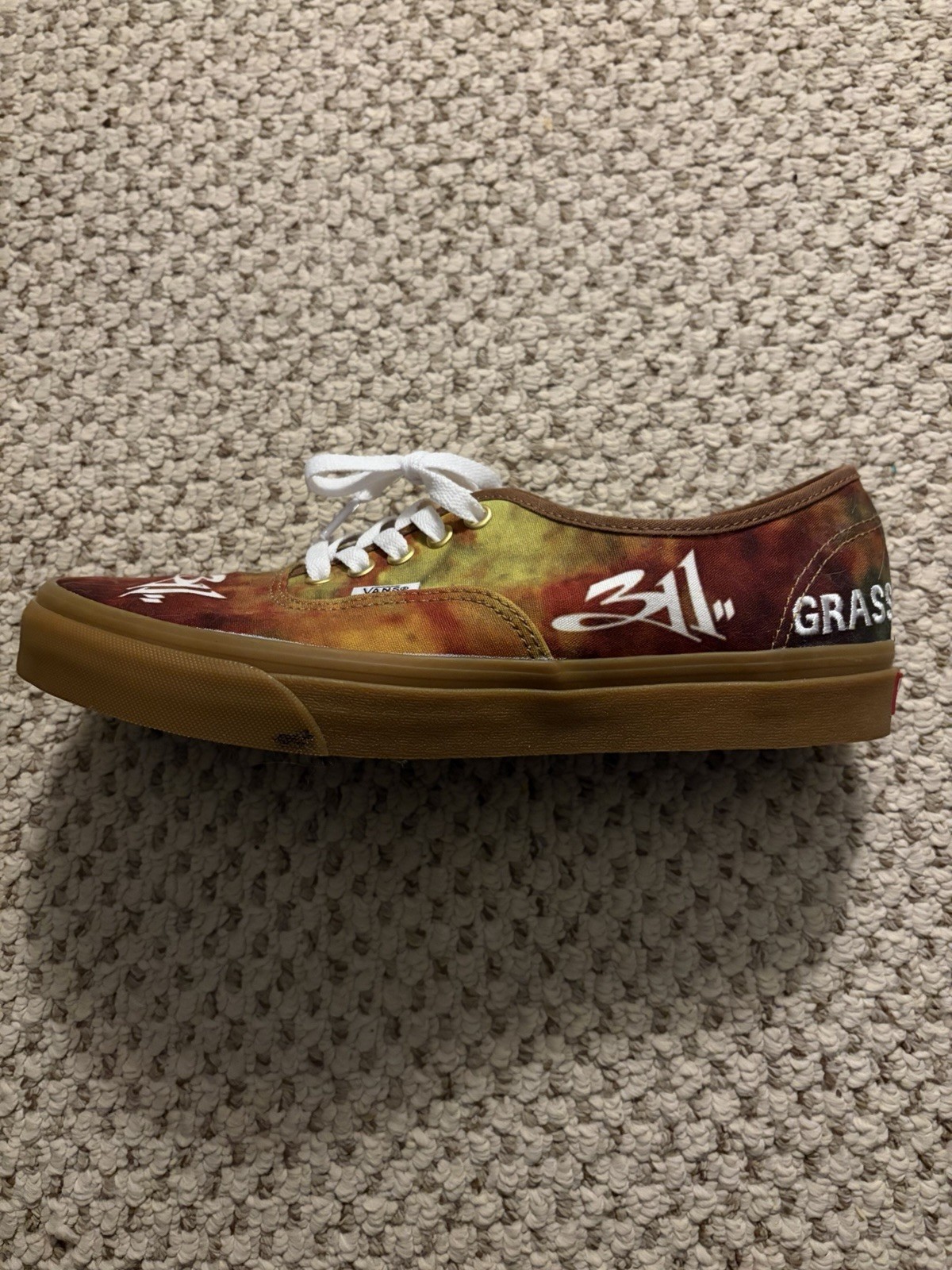 Custom 311 Grassroots Vans Authentic Men’s Size 10.5 Rare Tie Dye Hardly Worn