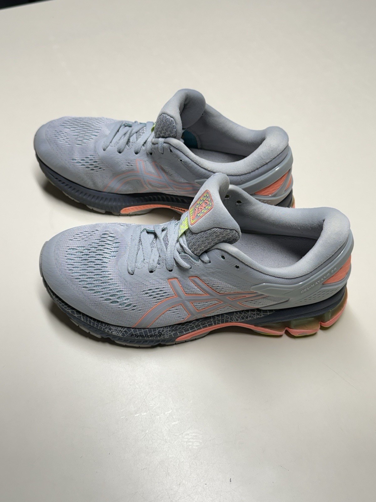 ASICS Women’s Running & Jogging Shoes – Gray/Pink/Yellow – Size 8.5 – Pre-Owned