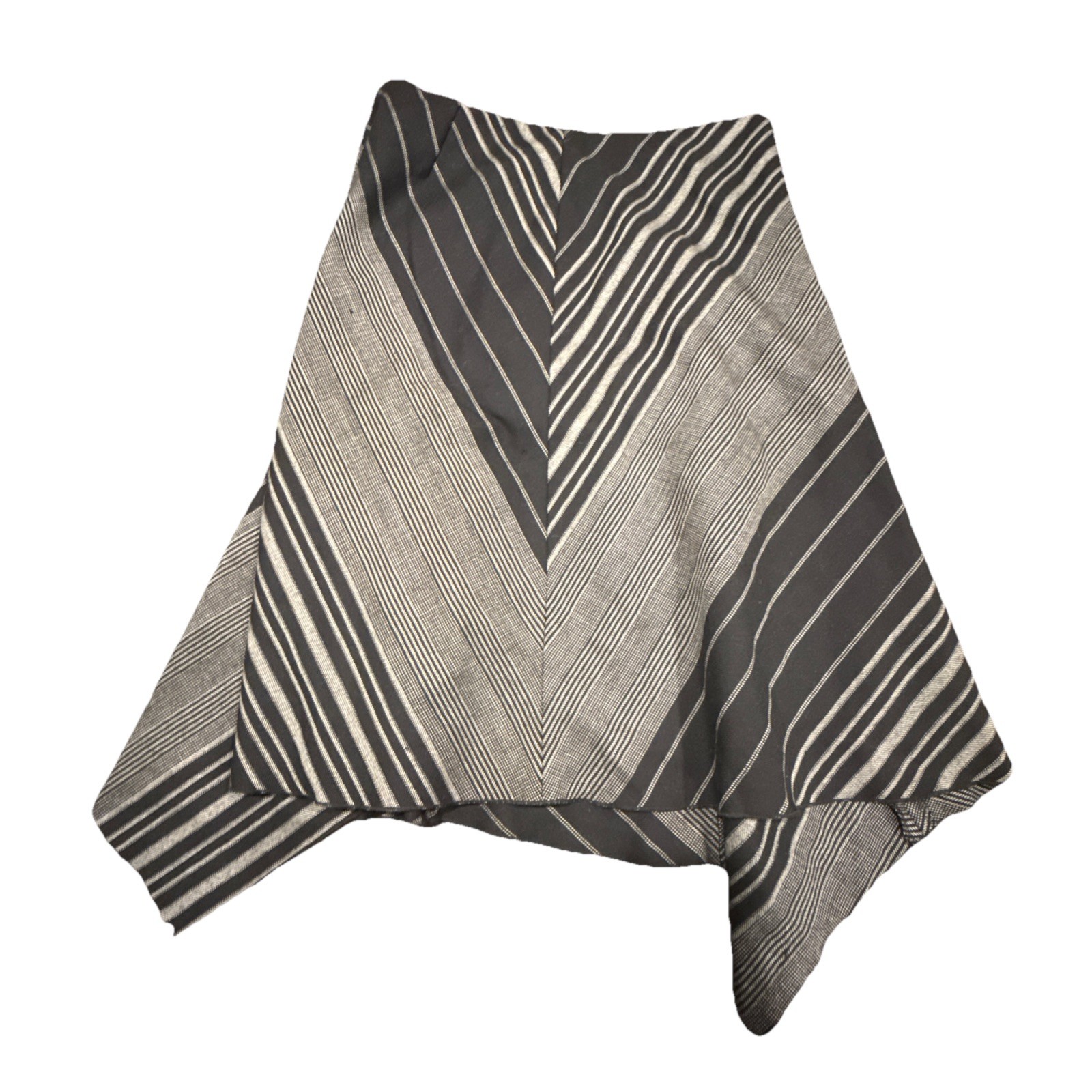 Karen Kane Lifestyle Striped A-Line Skirt Women’s Size 10 Handkerchief Hem