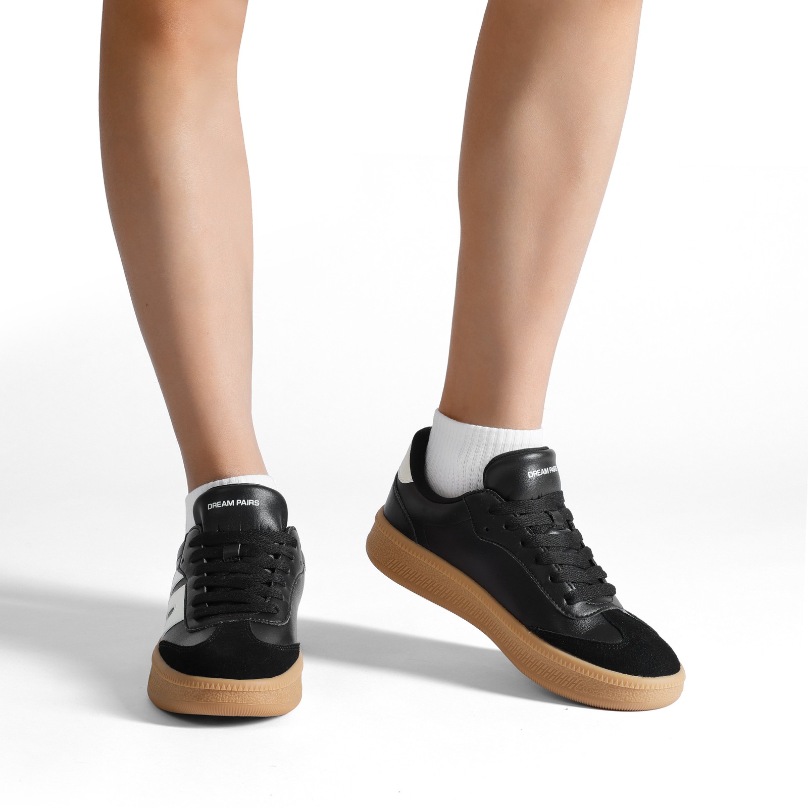 Women Tennis Shoes Fashion Sneakers Walking Shoes Lace-Up Comfort Casual Shoes