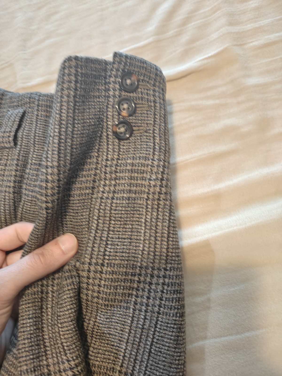 CONNOCK & LOCKIE, BESPOKE, MEN’S BRITISH MADE, PLEATED, DRESS SLACKS Size: 34