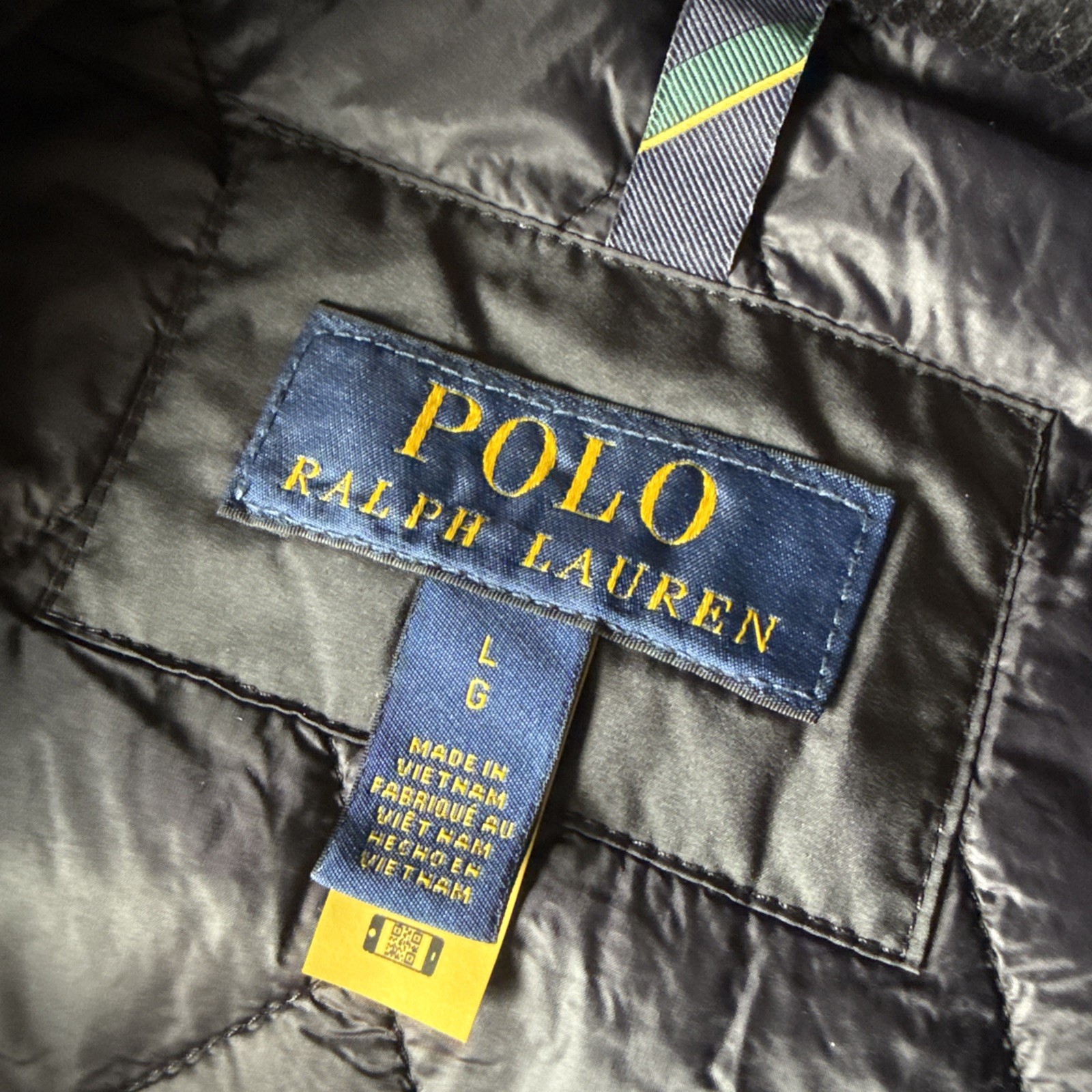 EUC The Beaton Quilted Utility Vest Black Polo Ralph Lauren Men’s L