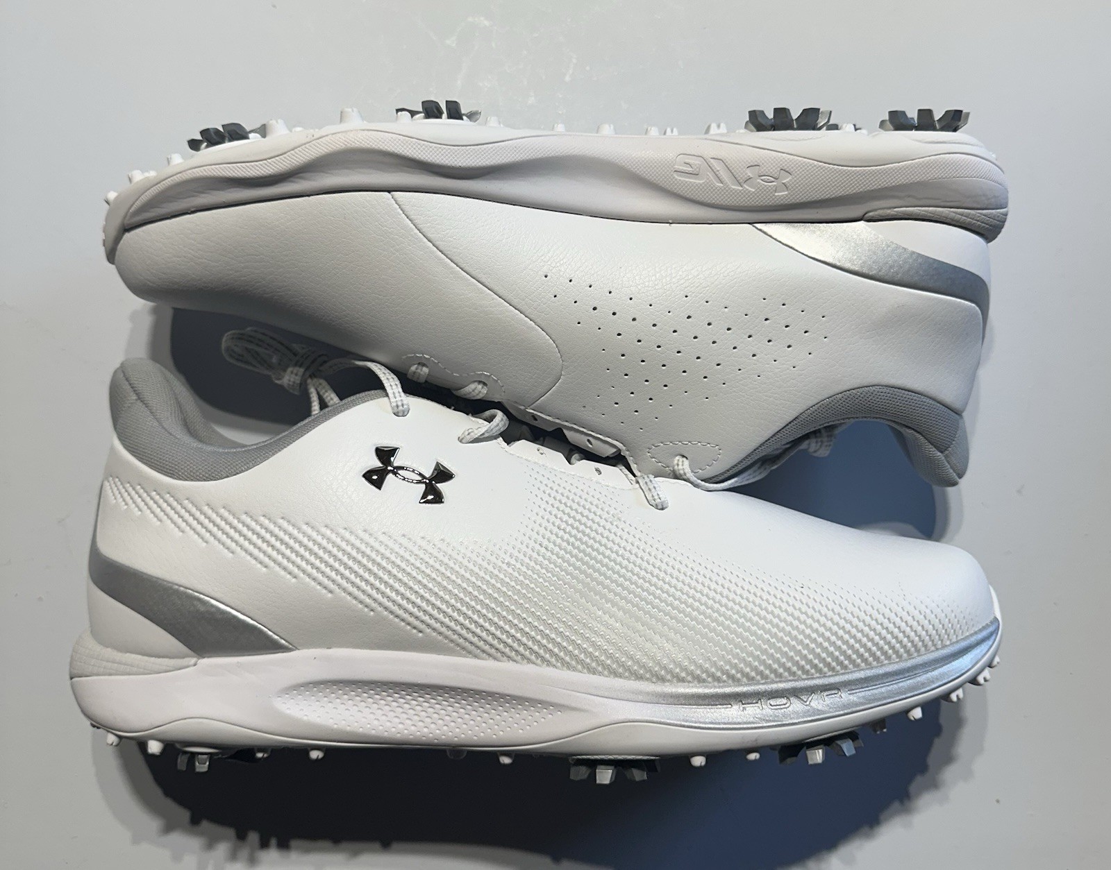 Under Armour Drive Fade UA White Men Golf Shoes 3027878-101 Men Size 11 New