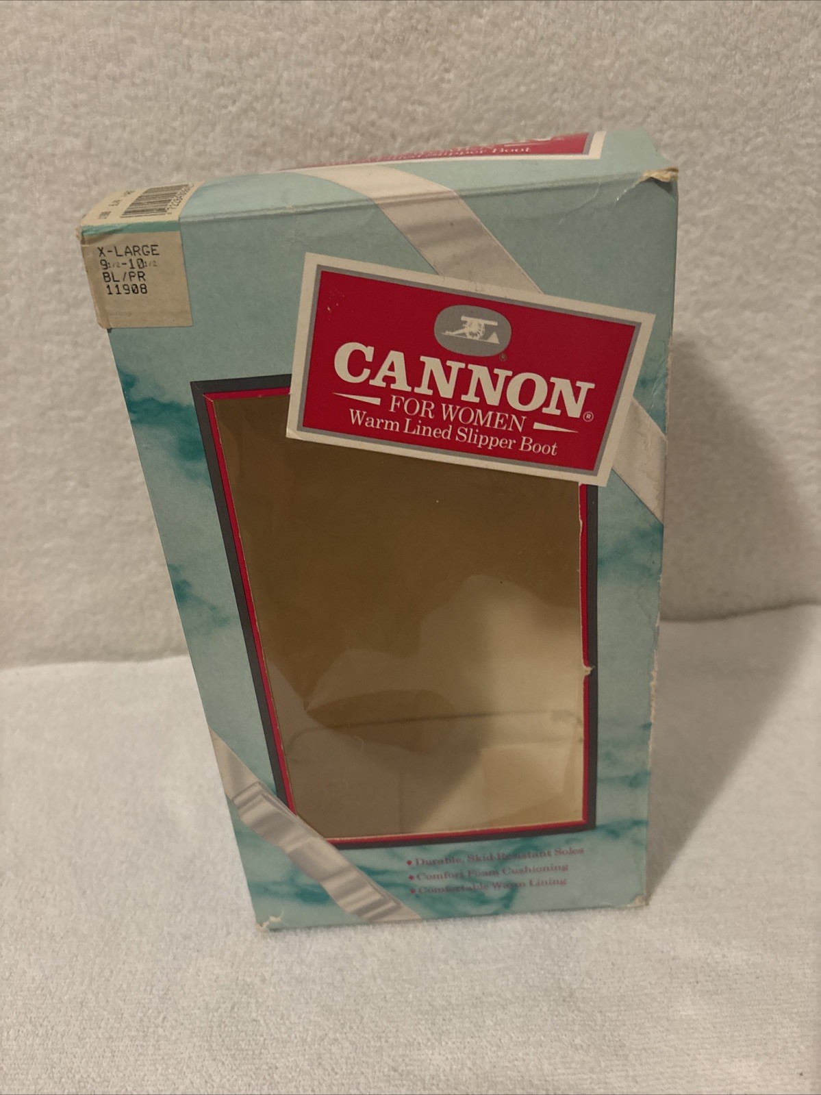 Vintage Cannon Warm Lined Slipper Boots Wms Lg XL 9 1/2-10 1/2 NIB FREE SHIP