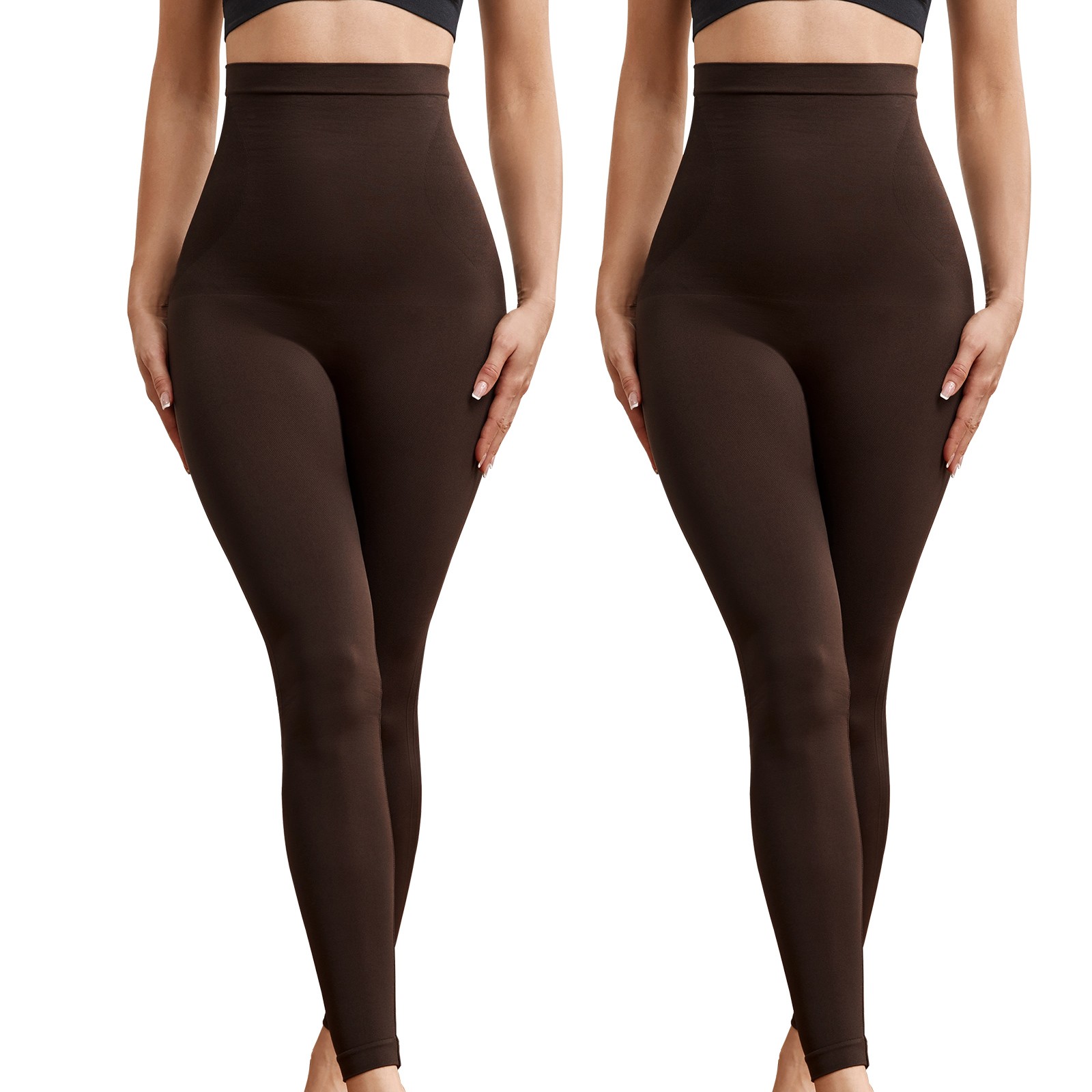 Anti Cellulite Compression Leggings Leg Shaper High Waist Black Pants Shapewear
