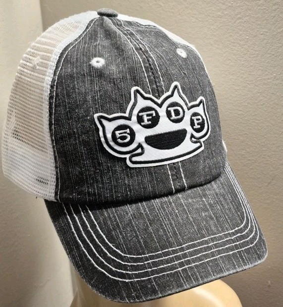 Five Finger Death Punch Hat Low Profile Unstructured Washed Trucker Style Hat
