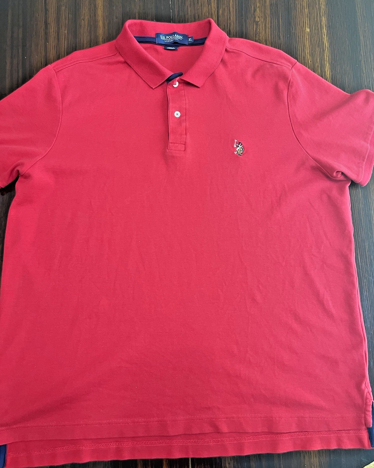 US Polo Assn Golf Luxury Polo Short Sleeve Shirt Men’s XLarge Red 11C448 Cotton