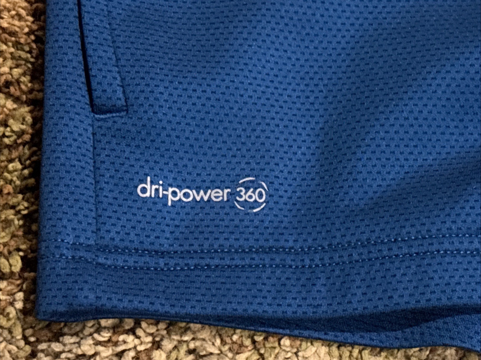 Russell Thermaforce Flex Mens L (42/44) Hoodie Dri Power 360 Blue Sweatshirt