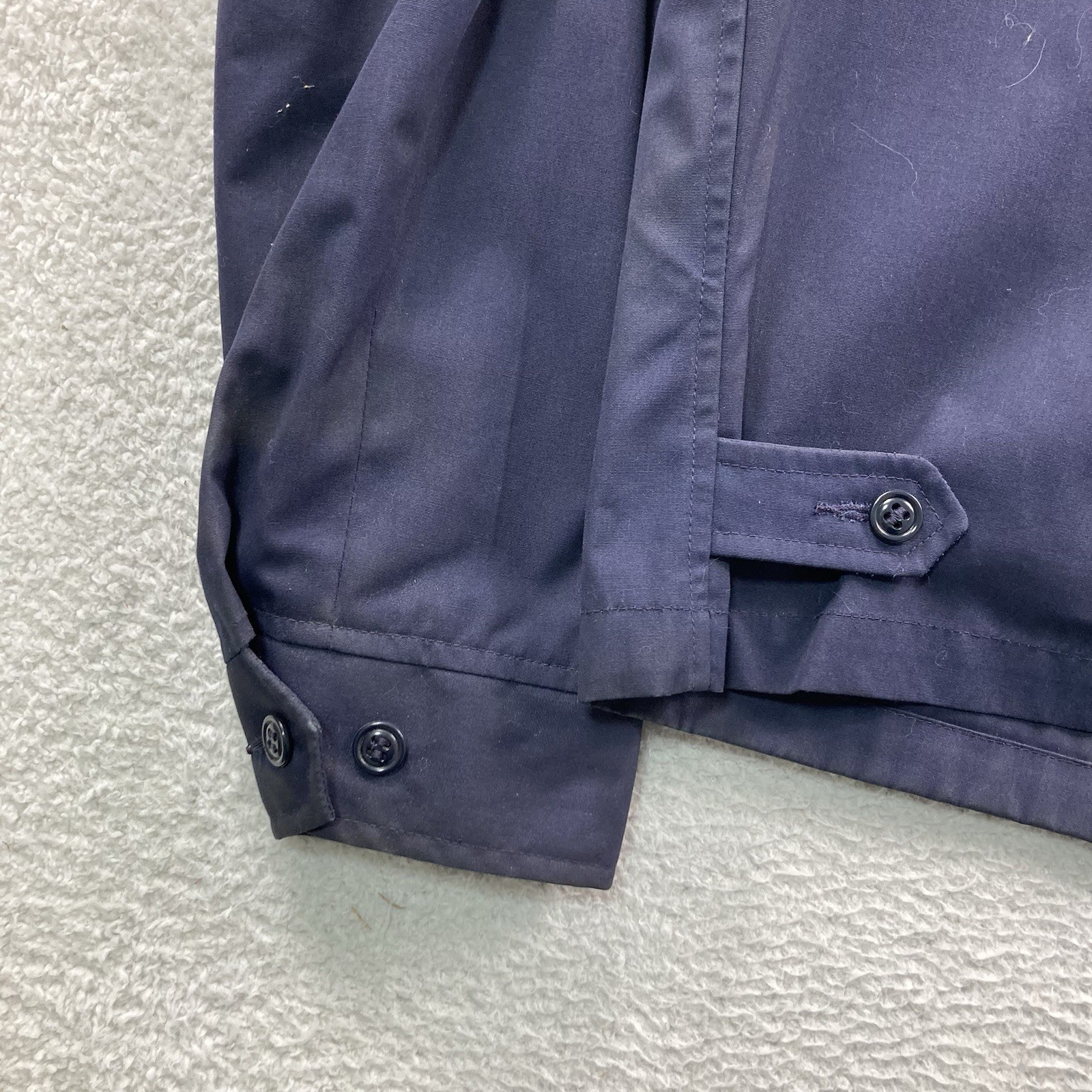 Vintage Blauer Military Jacket Men 42R Blue Ceiling Zero Full Zip Deck Air Force