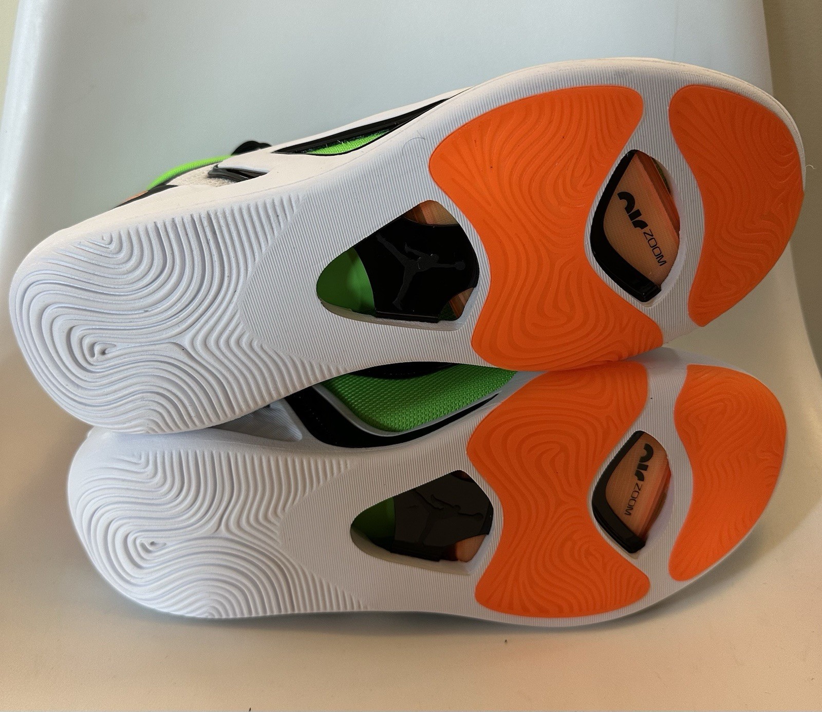 Nike Air Jordan Tatum 1 ‘Home’ White/Green/Orange DZ3324-108 Men’s US 12