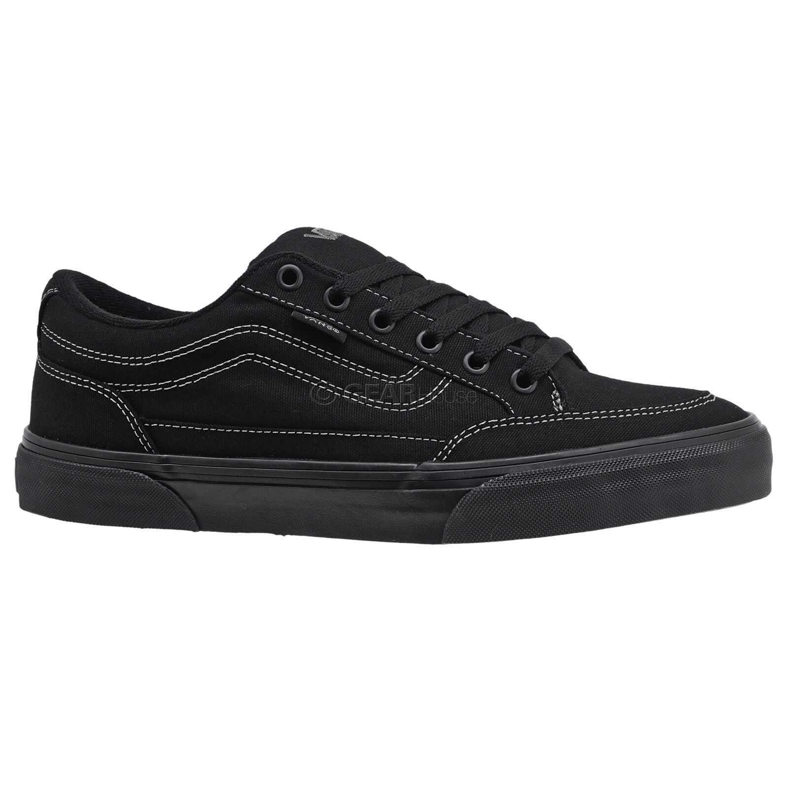 VANS Skate Bearcat Mens Low Top Skakeboarding Shoes, Black Canvas, Pick Size