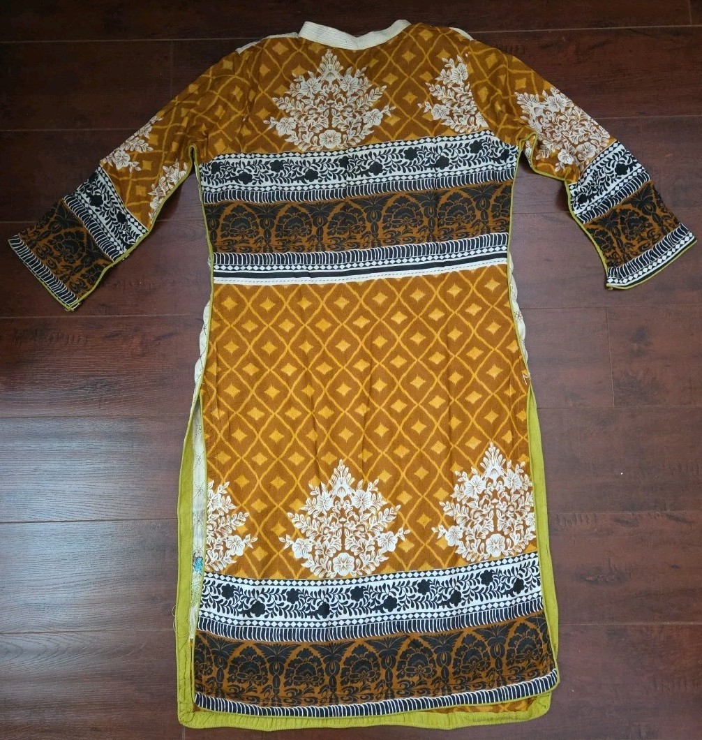 Womens Pakistani Indian 2 Shirts Embroidered Lawn Cotton Silk