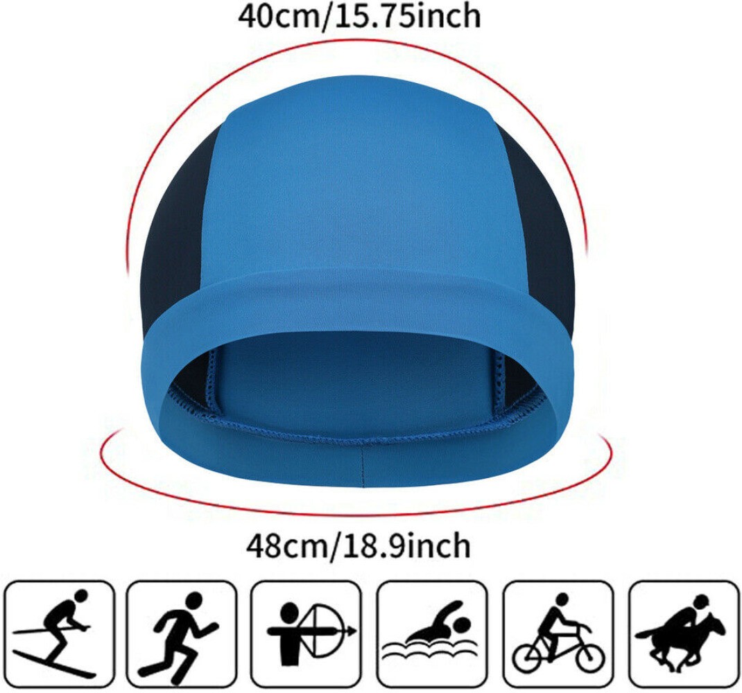 Cooling Moisture Sweat Wicking Skull Cap Helmet Liner Bald Sport Dome Beanie Hat