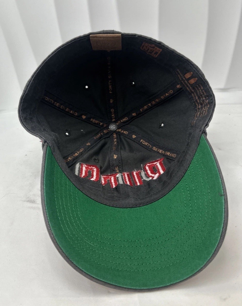 Australia Kangaroo Patch Hat Classic Oz Gray Distressed Adjustable Cap New