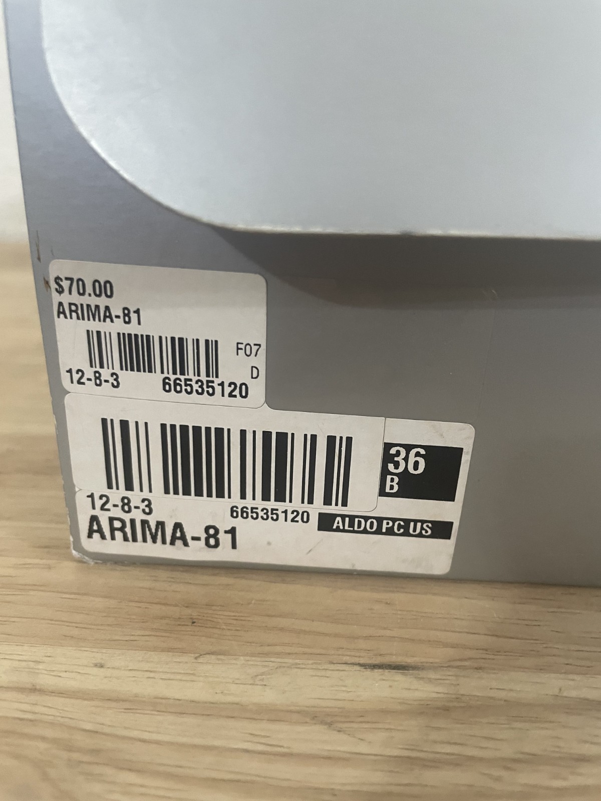 Aldo Women’s Silver Open Toe Heel Size 6