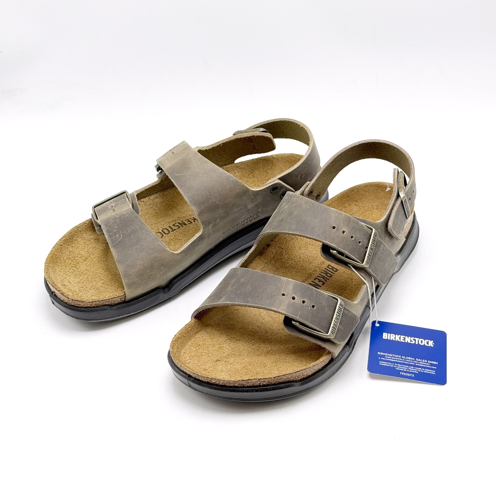 *NEW* Unisex BIRKENSTOCK Milano Crosstown Oiled Leather FADED KHAKI (1018427) 👍