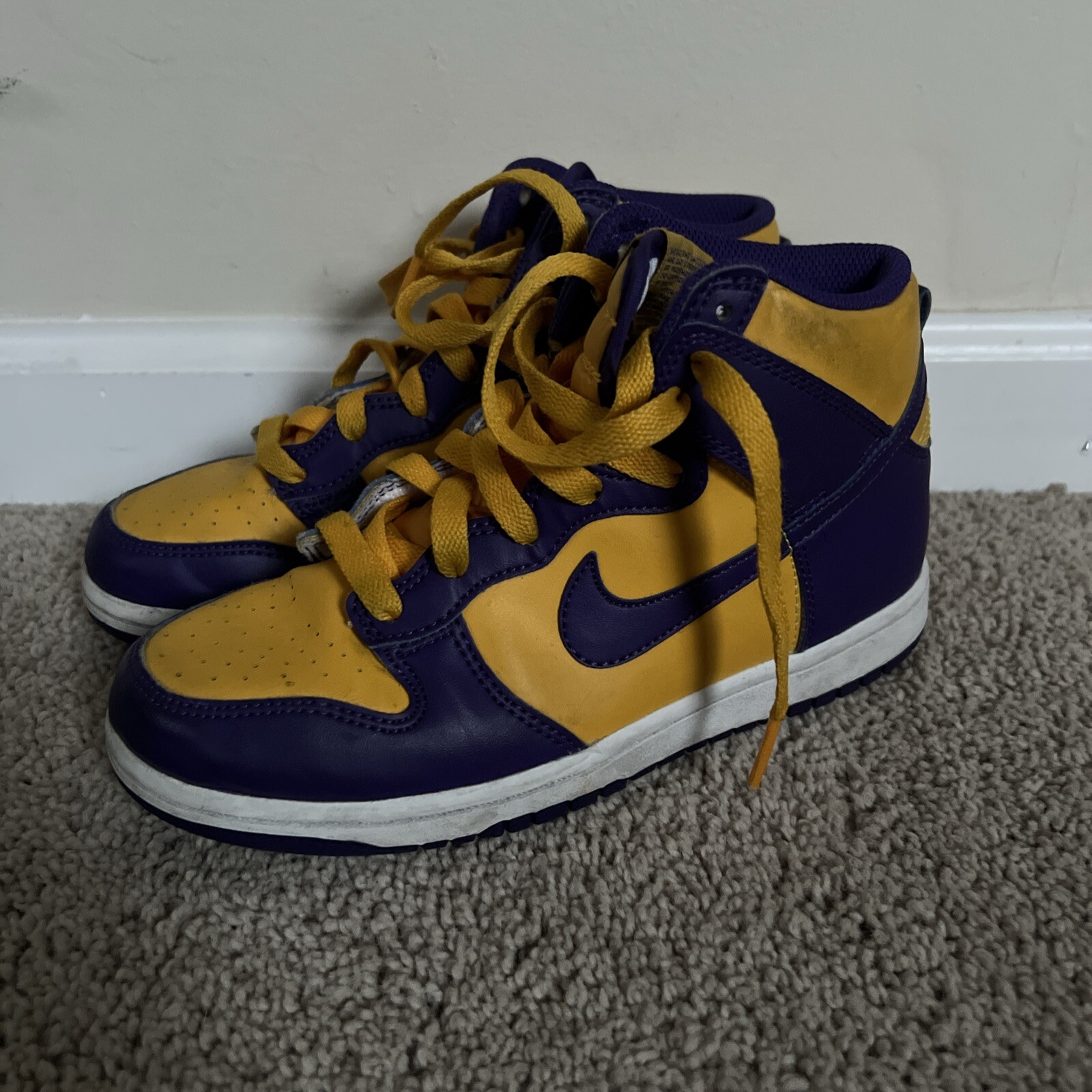 Size Y3 – Nike Dunk High Lakers Colors
