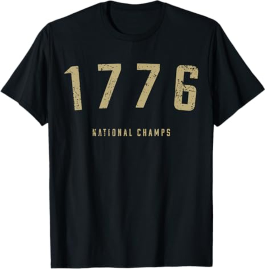 1776 National Champs A Vintage 250th Anniversary USA T-Shirt
