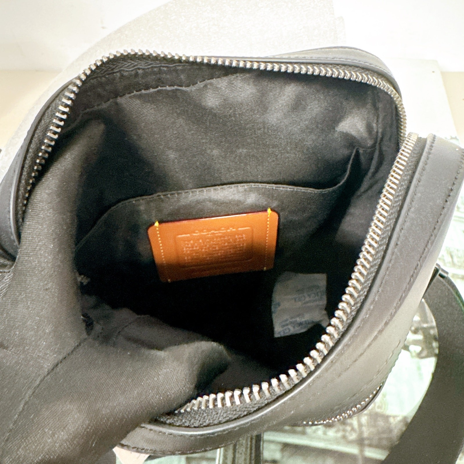 Coach CZ398 Houston Flight Bag In Signature Canvas IN Black