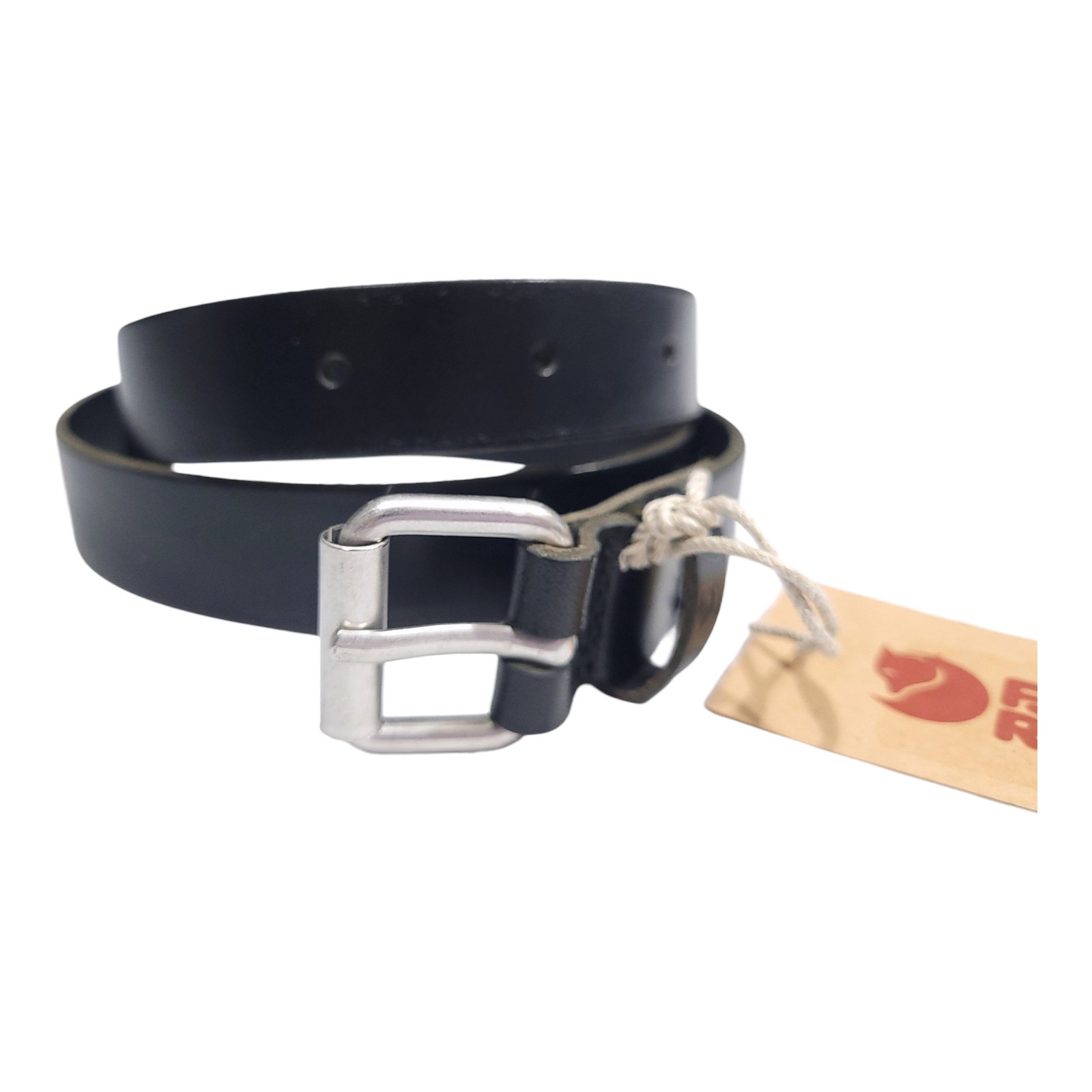 Fjallraven Singi Leather Belt 2.5cm Width Men’s Women’s Black Size 30/75cm NEW