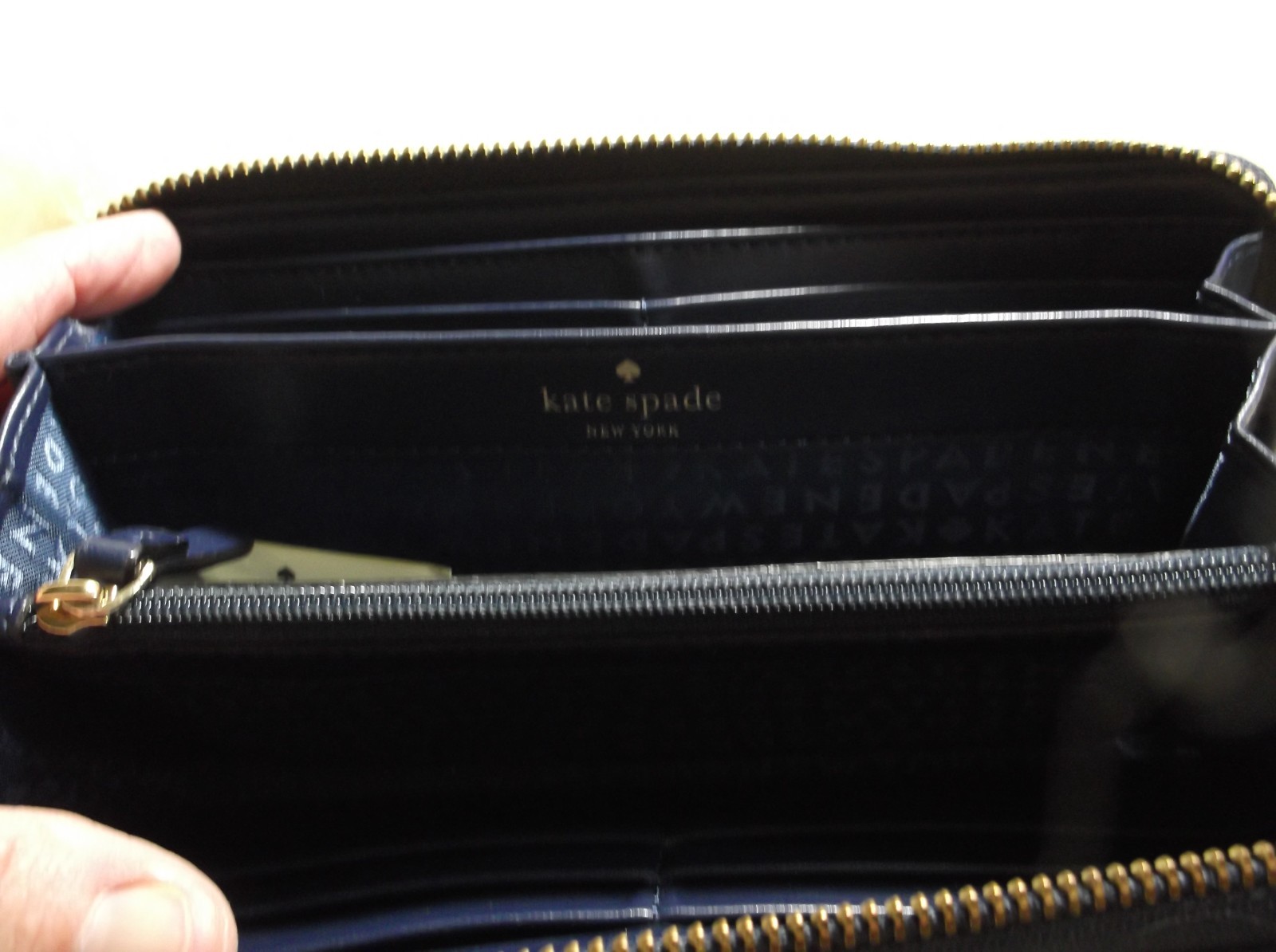 Kate Spade New York Spice Things Up Camel Neda Wallet Blue WLRU4841