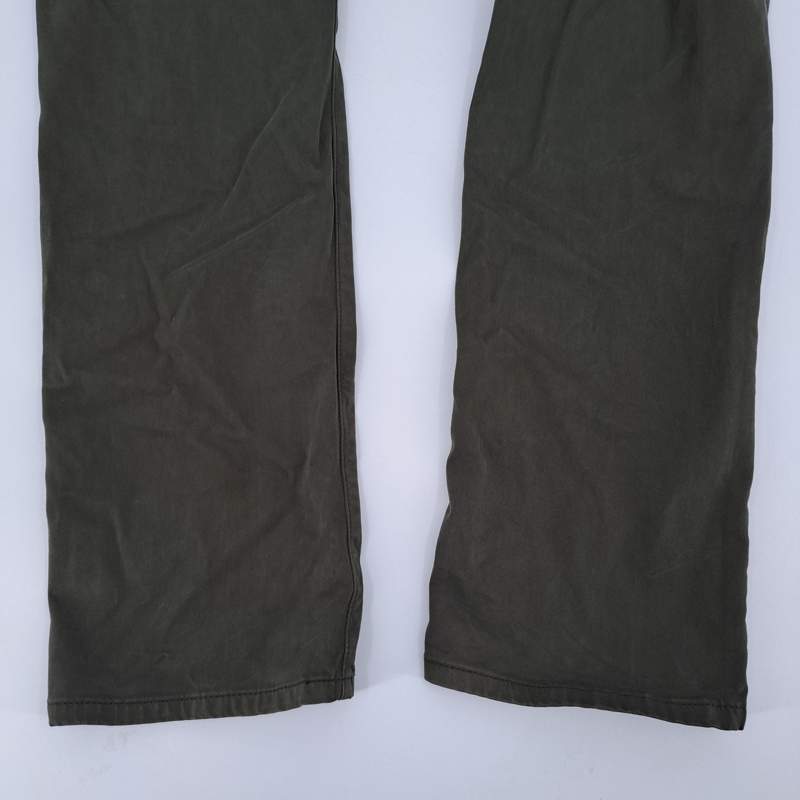 Adriano Goldschmied Everett Slim Straight Pants Mens 35×34 Italian Olive Green