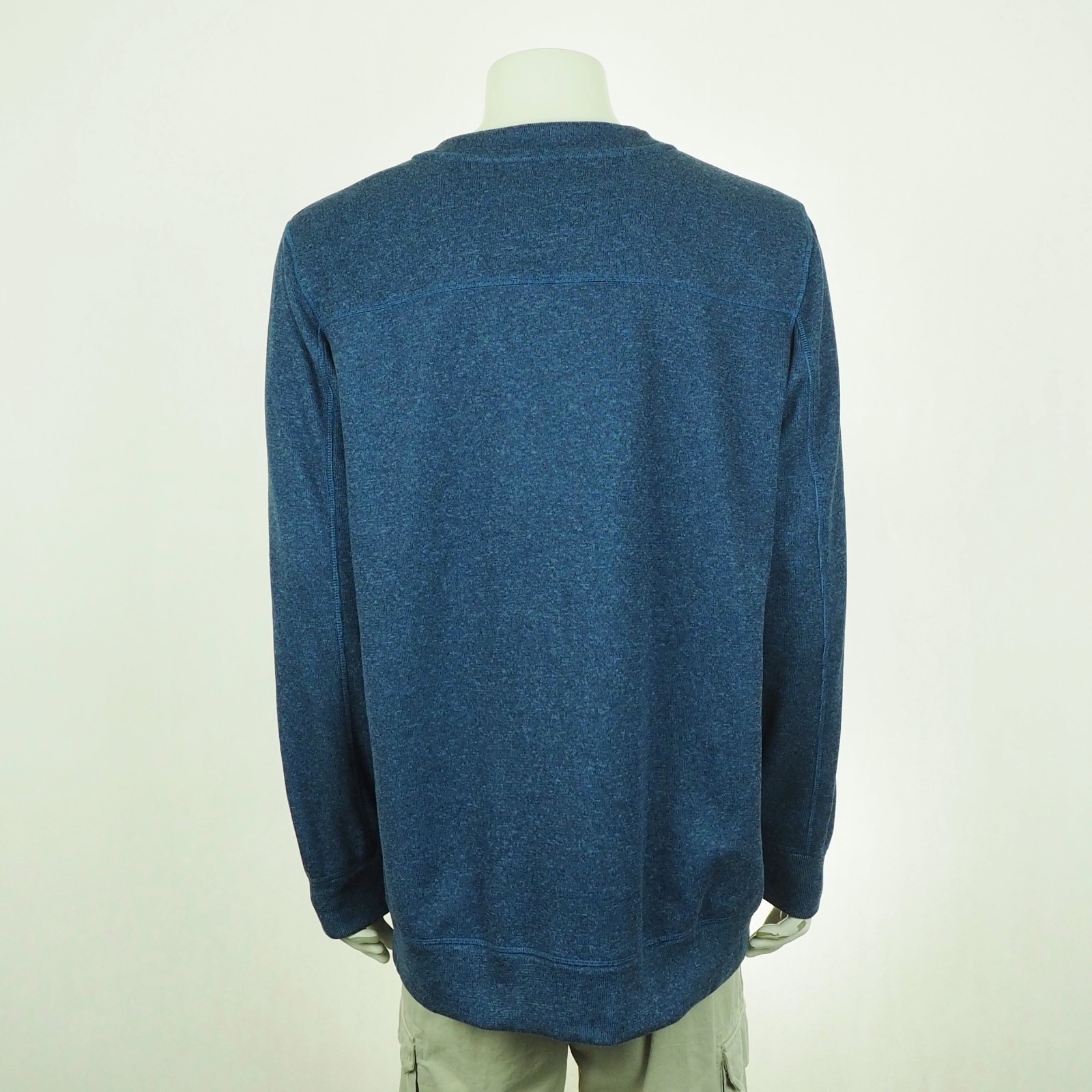 The Territory Ahead Full-Zip Cardigan Sweater Mens XLT Heather Blue Fleece Lined
