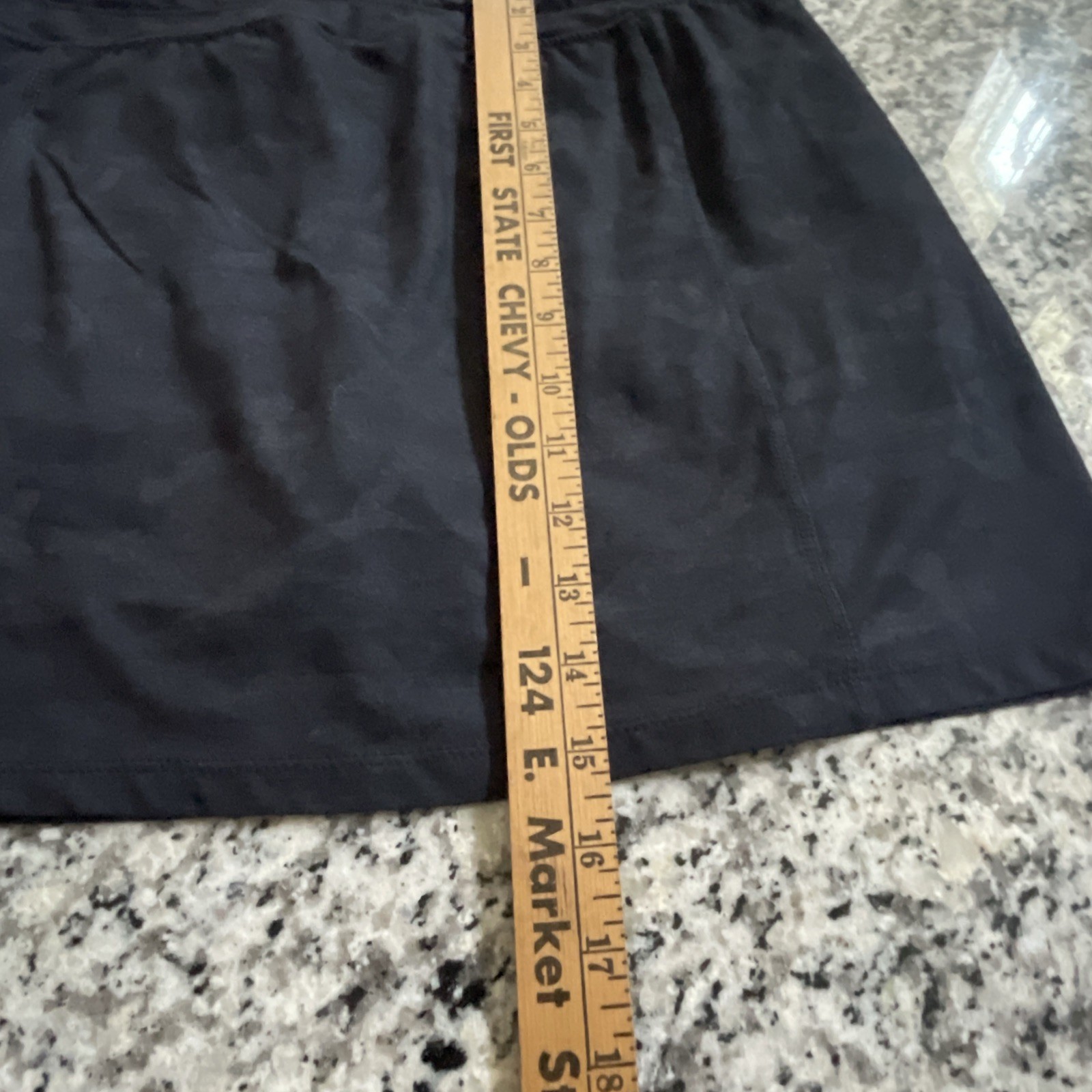 Member’s Mark Favorite Soft Skort Women’s Medium Black Active Skirt Zip Pockets