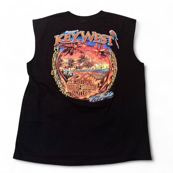 Harley Davidson Key West flaming emblem cutoff 10′ L/20.75