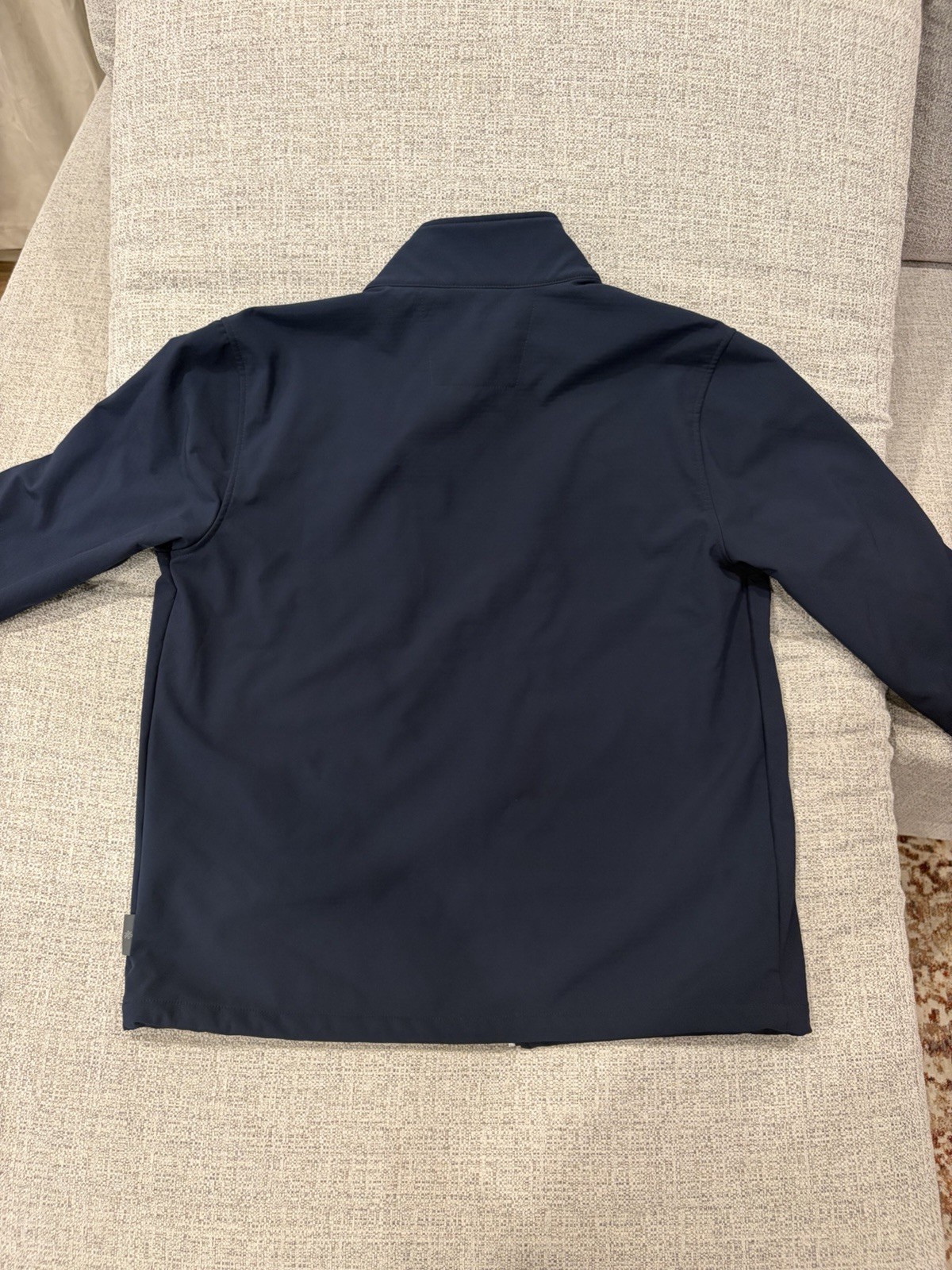 Free Country Men’s Blue Softshell Full Zip Jacket Water/Wind Resistant Size M