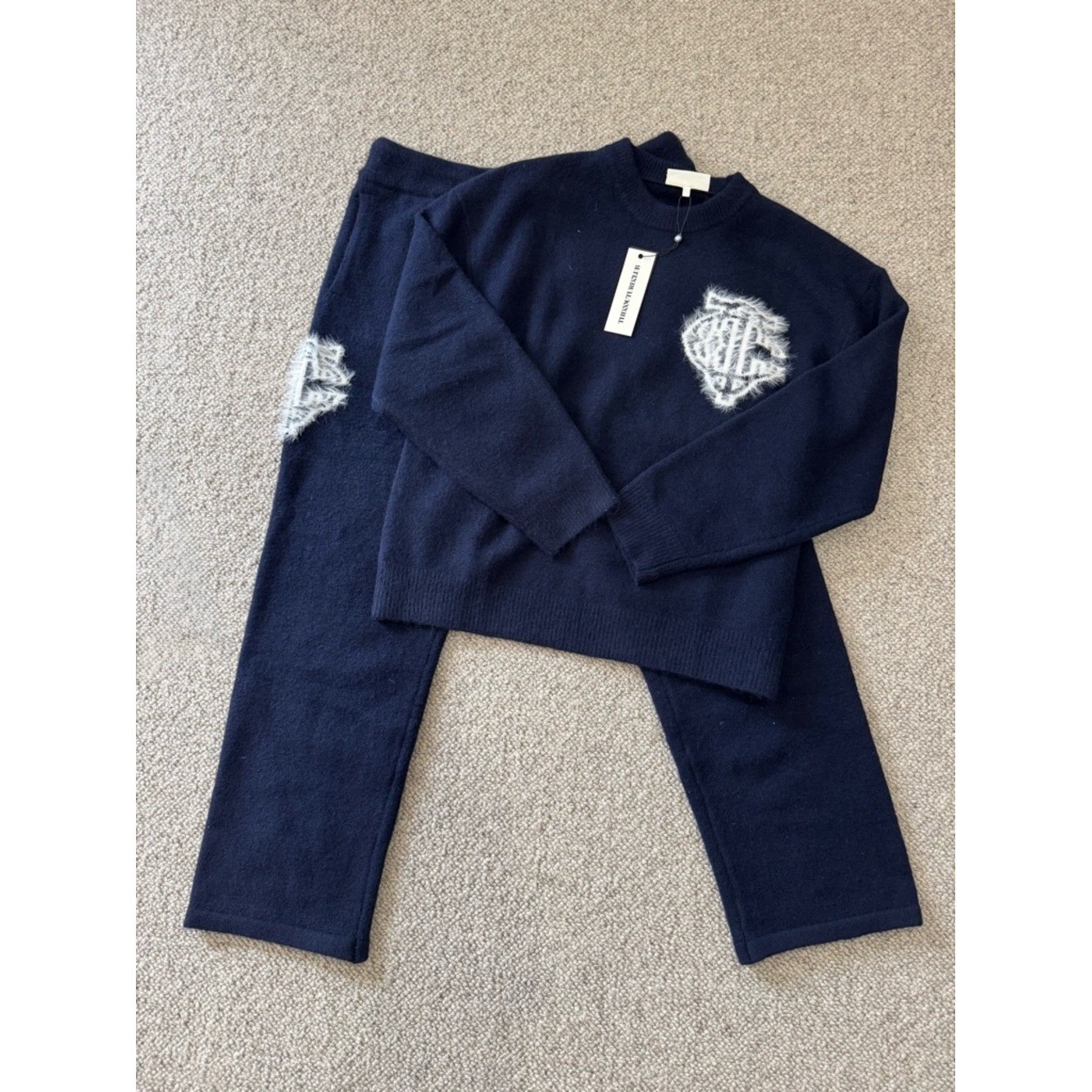 New! The Couture Club Set Size XL Fluffy Knit Crew and Joggers